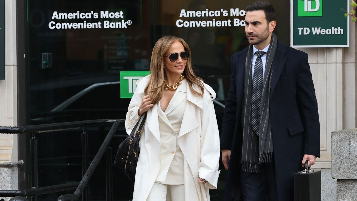 Jennifer Lopez and Brett Goldstein snapped during filming in New Jersey earlier this year