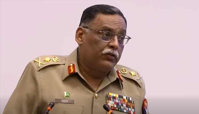 Chairman Joint Chiefs of Staff Committee (CJCSC) General Sahir Shamshad Mirza addresses the closing ceremony of Islamabad Symposium 2025 at NUST, Islamabad, October 16, 2025. — ISPR