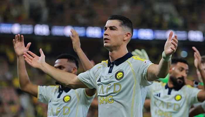 Al Nassrs Cristiano Ronaldo applauds fans after the match. — Reuters/File