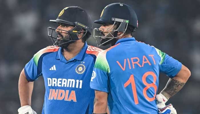 Indias Rohit Sharma and Virat Kohli pictured during an ODI match. — AFP/File