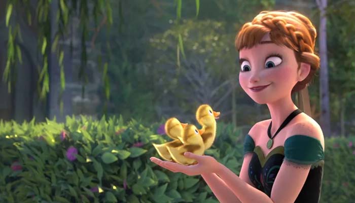 Anna of Frozen voiced by Kristen Bell