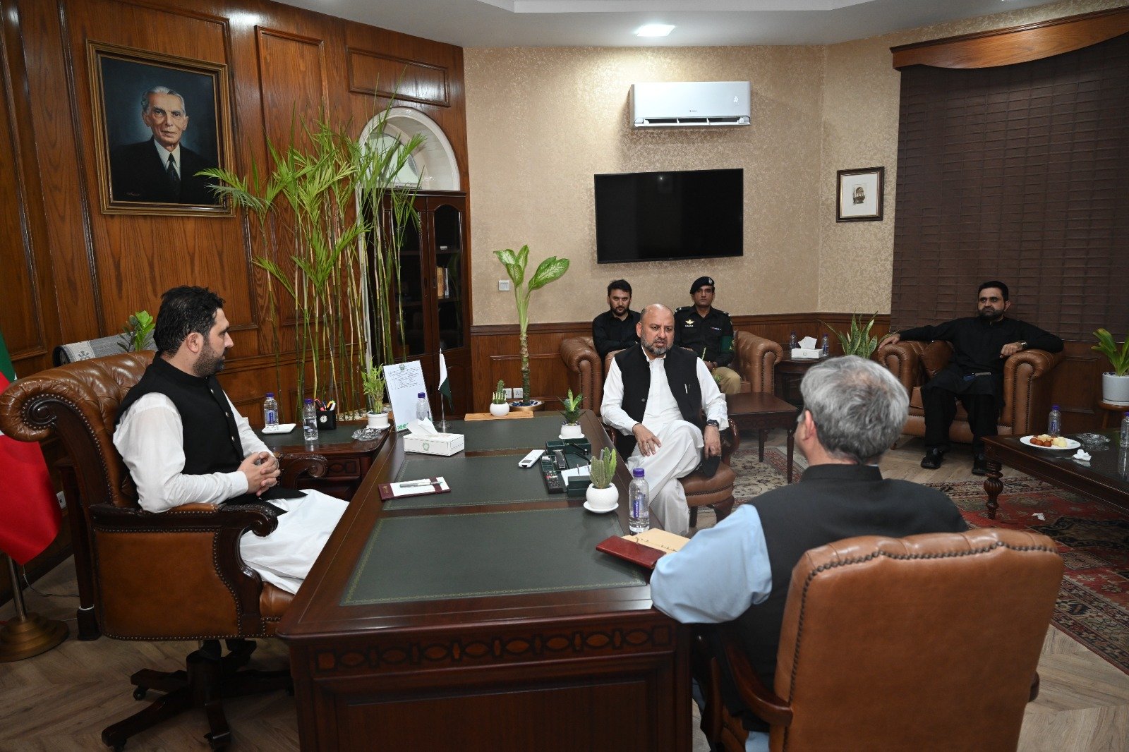 Newly-elected Khyber Pakhtunkhwa Chief Minister Sohail Khan Afridi can be seen at Chief Minister House in this undated image. — Press Secretary to KP CM