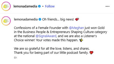 Meghan Markle marks major win of Confessions of Female Founder podcast