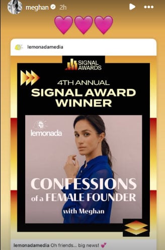 Meghan Markle marks major win of Confessions of Female Founder podcast