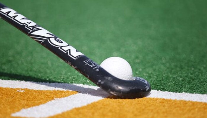 This representative image shows a general view of hockey stick and ball. — Reuters/File