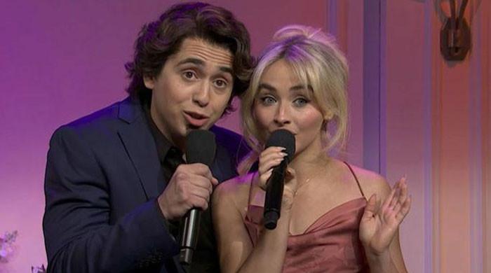 Sabrina Carpenter, Marcello Hernandez tease new 'Domingo' skit