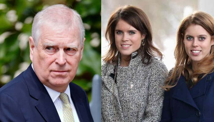 Princess Eugenie, Beatrice stand with Prince Andrew as he stripped of royal title