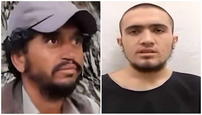 This collage shows undated photos of Fitna al-Hindustan local commander Jamil alias Tetak (left) and arrested Afghan suicide bomber Naimatullah. — Reporter