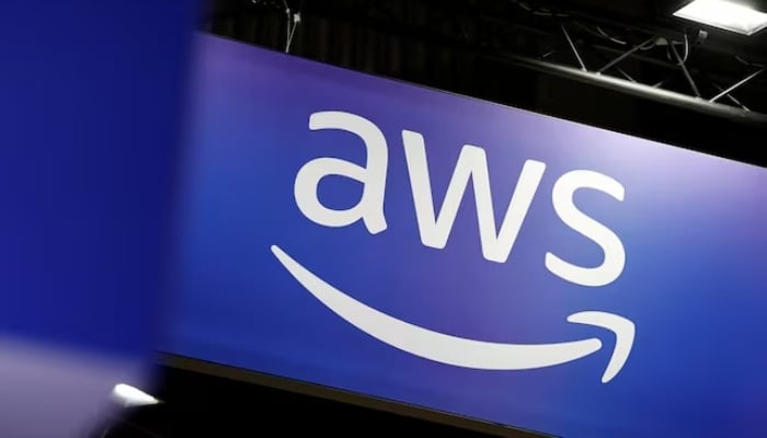 A logo for Amazon Web Services (AWS) is seen at the Viva Technology conference dedicated to innovation and startups at Porte de Versailles exhibition centre in Paris, France, June 12, 2025. — Reuters