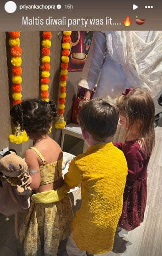 Priyanka Chopra reveals Maltis ‘lit festive celebration