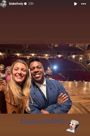 Blake Lively gushes over Hamilton cast during rare outing