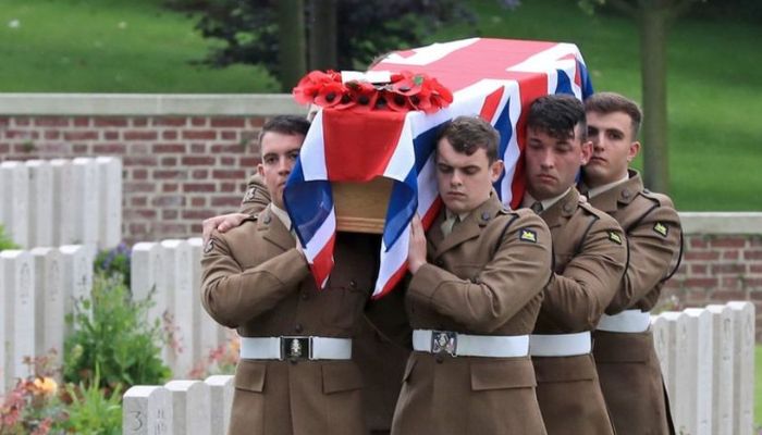 WWI soldiers laid to rest in France after 108 years