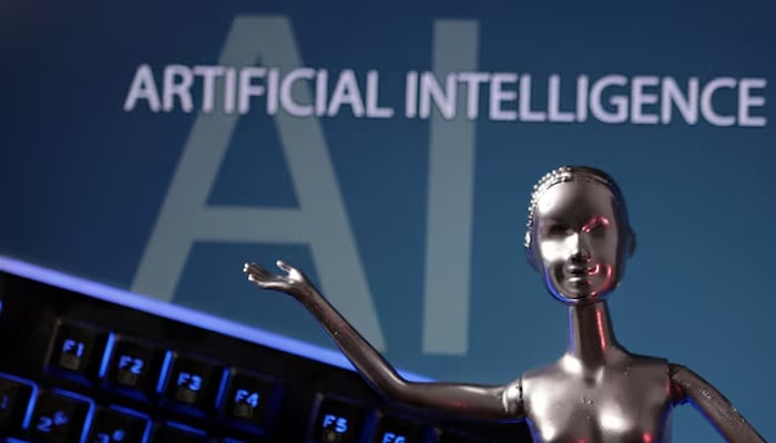 AI Artificial Intelligence words are seen in this illustration taken, May 4, 2023. — Reuters