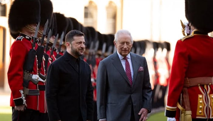 King Charles kicks off a meeting at Windsor Castle with Volodymyr Zelensky
