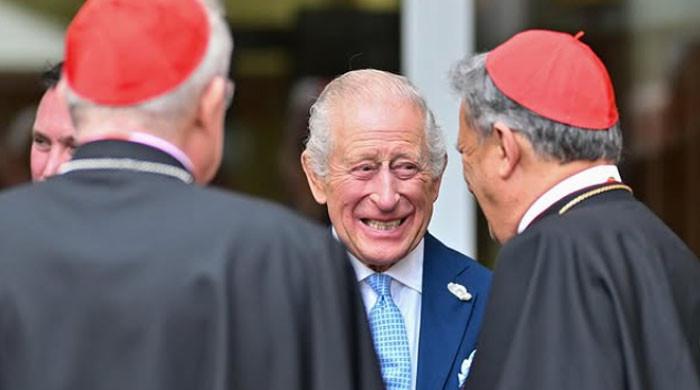 King Charles drops pictures from the Pontificial Beda College gardens