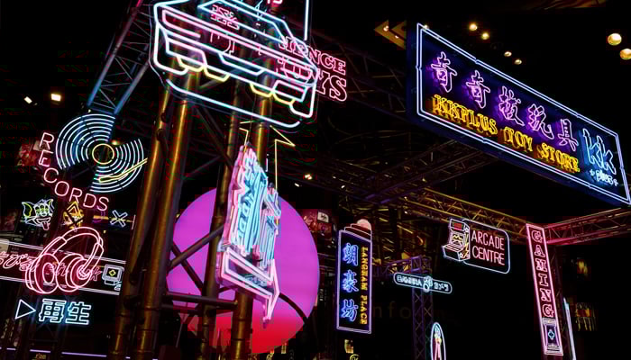 Neon and LED signs are seen at a shopping mall in Mongkok, Hong Kong. — Reuters