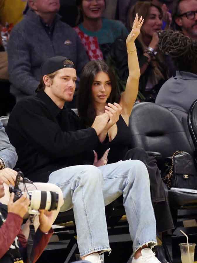 Madison Beer stuns at Lakers game with Justin Herbert, sparks Taylor Swift–Travis Kelce comparisons