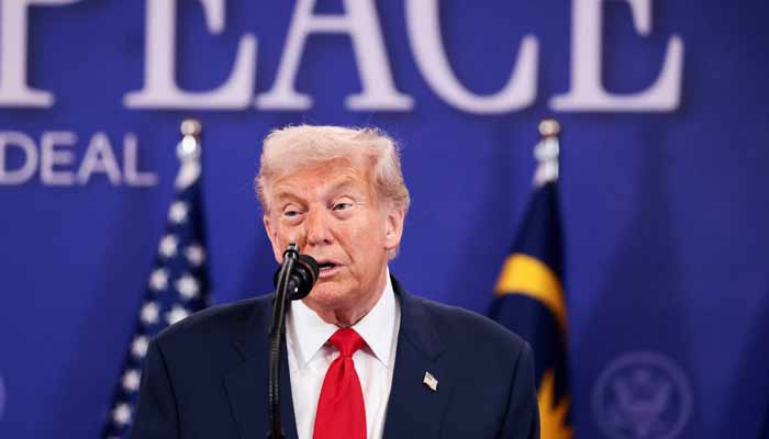 US President Donald Trump speaks ahead of the signing of a ceasefire deal between Cambodia and Thailand on the sidelines of the 47th Association of Southeast Asian Nations (ASEAN) summit in Kuala Lumpur, Malaysia, October 26, 2025. — Reuters