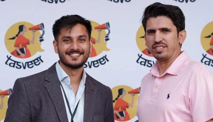 Sheryar Ali (left) and Suhail Ahmed at Tasveer Film Festival. — APP