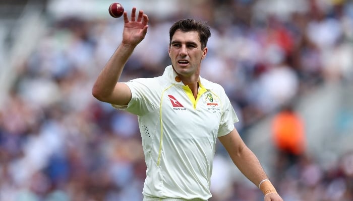 Australias Pat Cummins in action against England in the fifth Ashes Test, The Oval, London, England, July 29, 2023. — Reuters