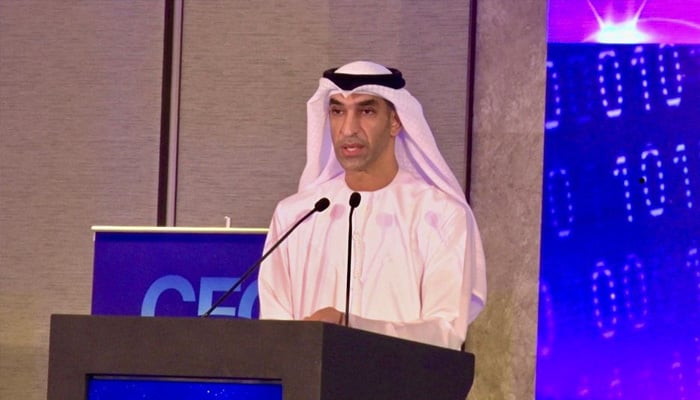UAE Minister of Foreign Trade, Dr Thani bin Ahmed Al Zeyoudi, attends the conference, highlighting regional economic cooperation. — Reporter