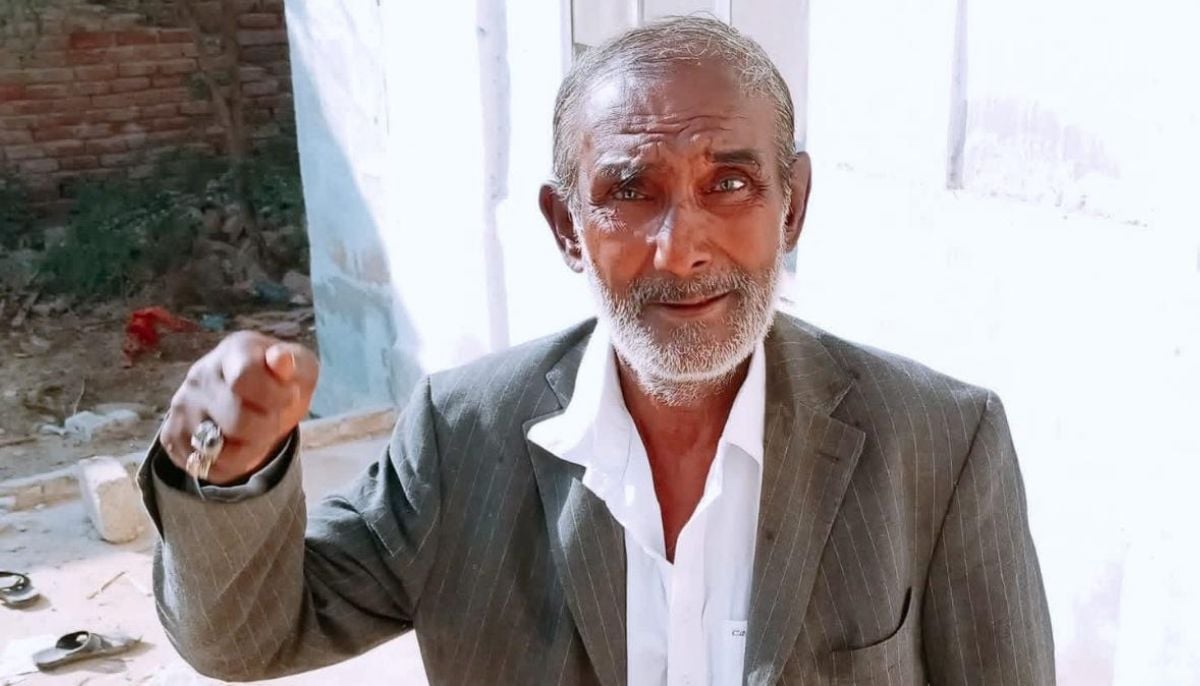 A portrait of prominent Sindhi writer and linguist Mushtaq Kamlani. — Facebook/Mushtaq Kamlani Official Page