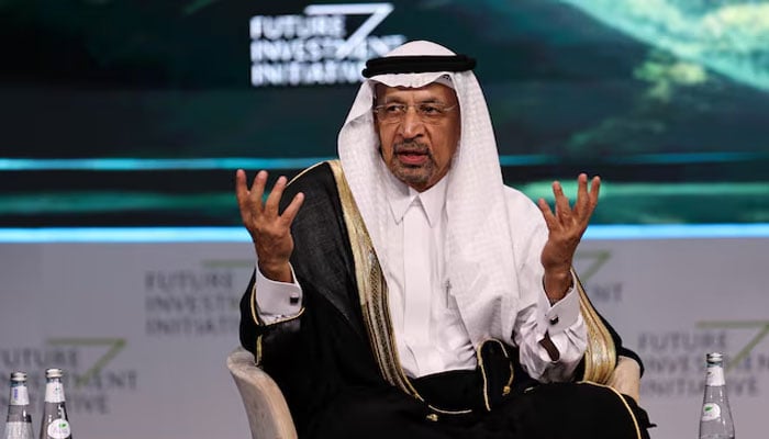Minister of Investment of Saudi Arabia Khalid bin Abdulaziz Al-Falih attends the Future Investment Initiative (FII) in Riyadh, Saudi Arabia October 29, 2024. — Reuters