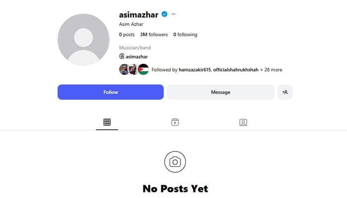 Asim Azhar removes all posts from Instagram, leaves fans puzzled