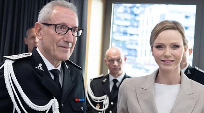 Princess Charlene makes rare public appearance for new dog unit