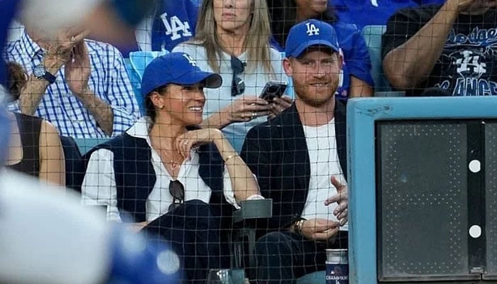 Prince Harry, Meghan Markle surprise fans with World Series appearance