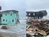 Atlantic ocean swallows five Buxton homes amid stormy weather