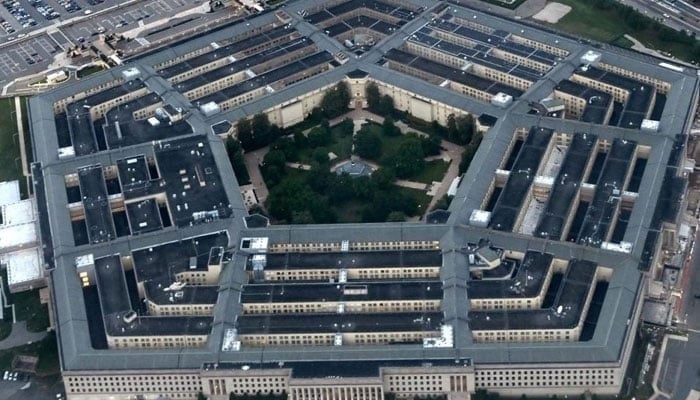 An aerial image of the Pentagon building. — AFP/File