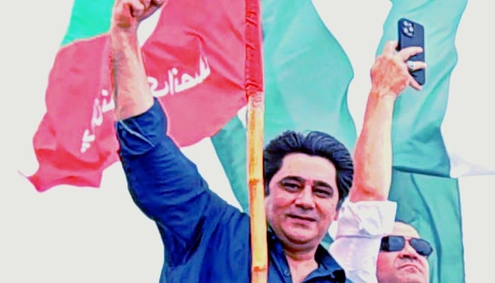 PTI-backed candidate Khurram Zeeshan poses in this undated image. — Facebook@AdvKhurramZeeshan