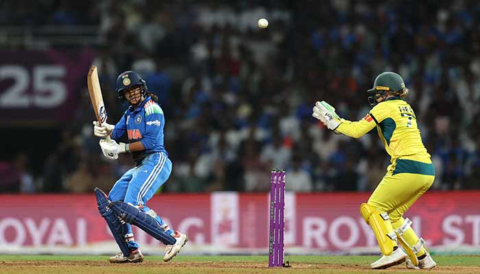 Jemimah Rodrigues in action during ICC Womens World Cup 2025 semi-final clash against Australia at DY Patil Stadium, Navi Mumbai, India, October 30, 2025. — Reuters