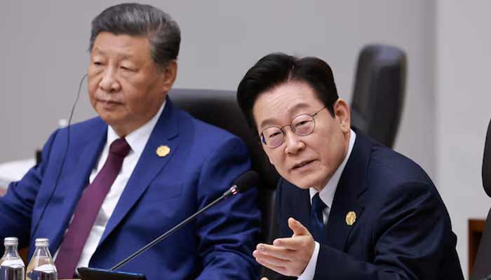 China’s President Xi Jinping and South Korea’s President Lee Jae Myung attend the Asia-Pacific Economic Cooperation (APEC) summit in Gyeongju, South Korea, November 1, 2025.— Reuters