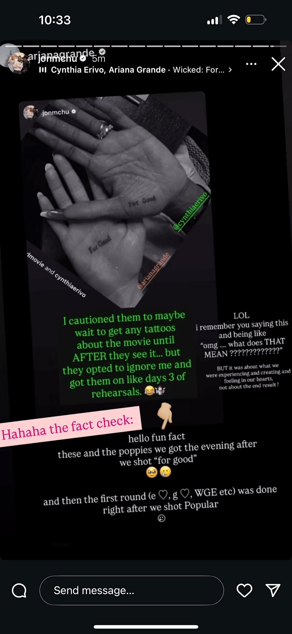 Ariana Grande & Cynthia Erivo link themselves to Wicked forever