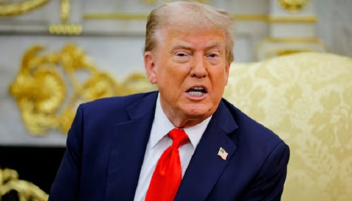 US President Donald Trump speaks at an event in this undated photo. — Reuters/File