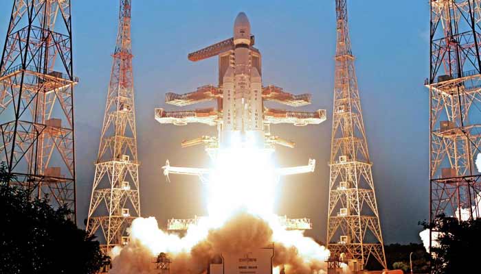 The picture shows CMS-03 satellite sent into orbit from the tower LVM3-M5, on November 2, 2025.— X/@isro