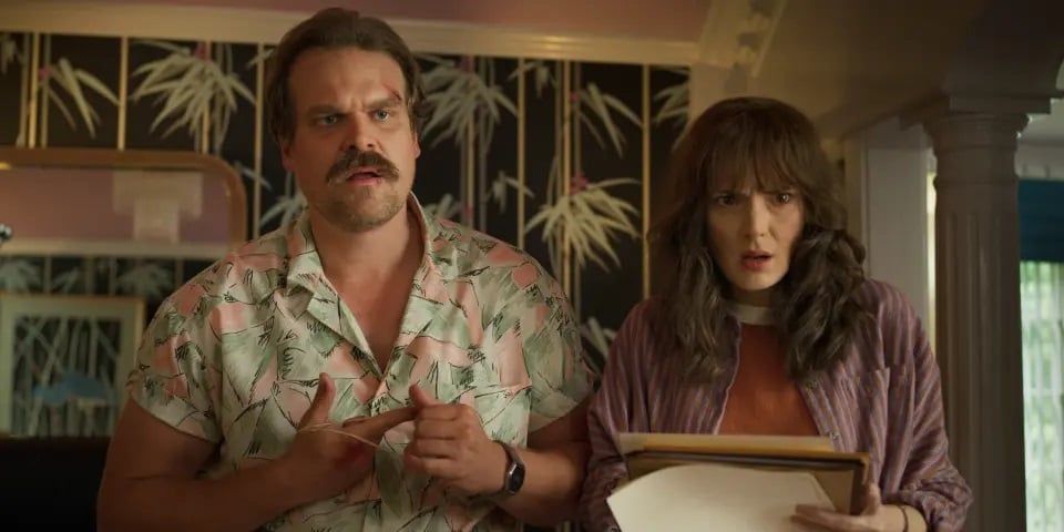 David Harbour and Winona Ryder in Stranger Things Credit: Stranger Things/Netflix