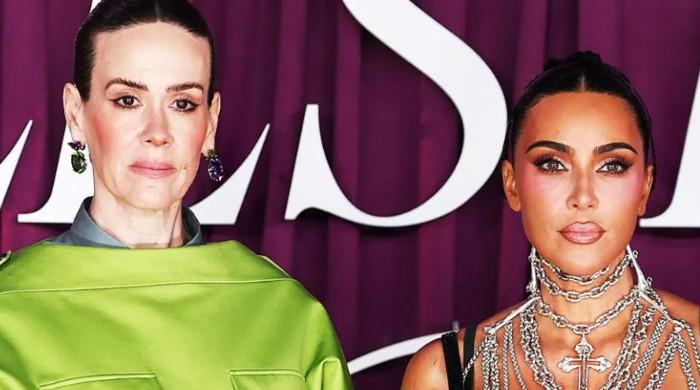Sarah Paulson accidently spat on Kim Kardashian on 'All's Fair' set
