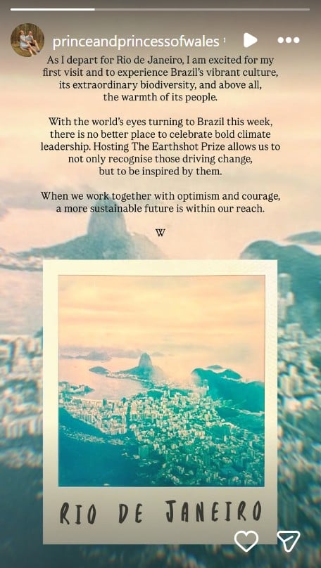 The Prince of Wales set for Brazil trip to promote his Earthshot Prize