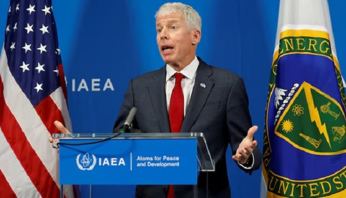 US Energy Secretary Chris Wright holds a press conference on the sidelines of the International Atomic Energy Agency (IAEA) General Conference in Vienna, Austria, September 15, 2025. — Reuters