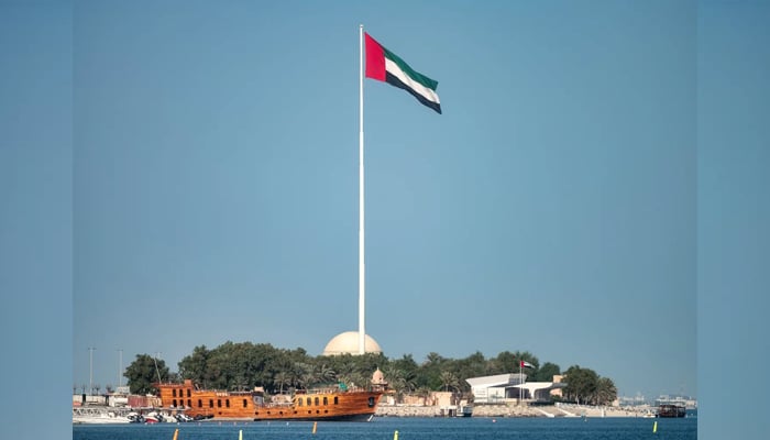 The tallest flagpole in the world at 123m tall, the Abu Dhabi Flagpole stands at the end of the scenic Corniche Breakwater facing the heart of the city. — Instagram@ralphemerson_deperalta