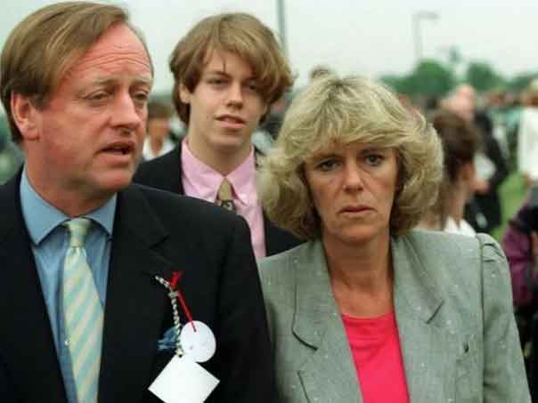 Andrew Parker Bowles with Camilla: File photo
