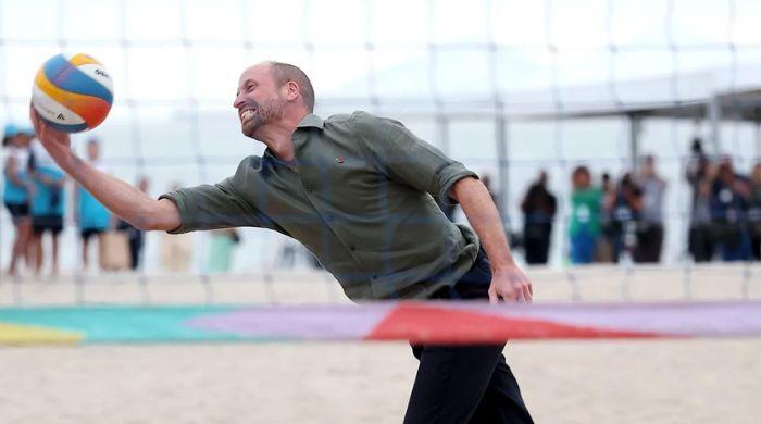 Prince William kicks off Brazil tour with beach volleyball ahead of COP30