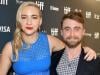 Daniel Radcliffe cheers on partner Erin Darke at opening night of her play