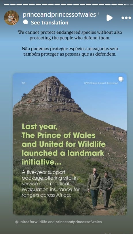 Prince William speaks out with emotional plea to protect wildlife defenders