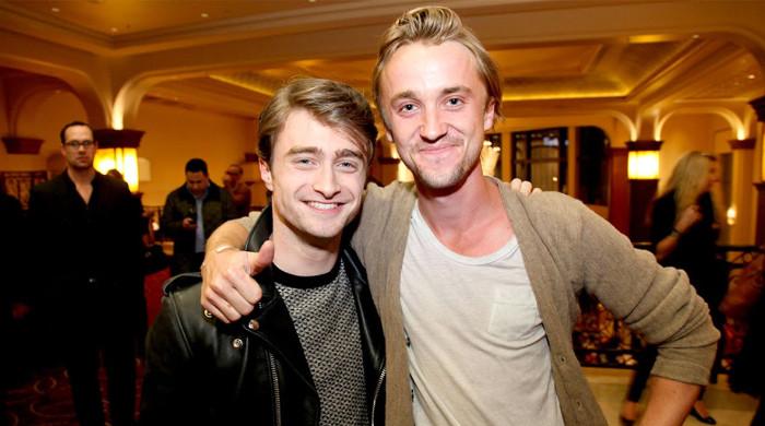 Tom Felton says he's taking Broadway tips from Daniel Radcliffe