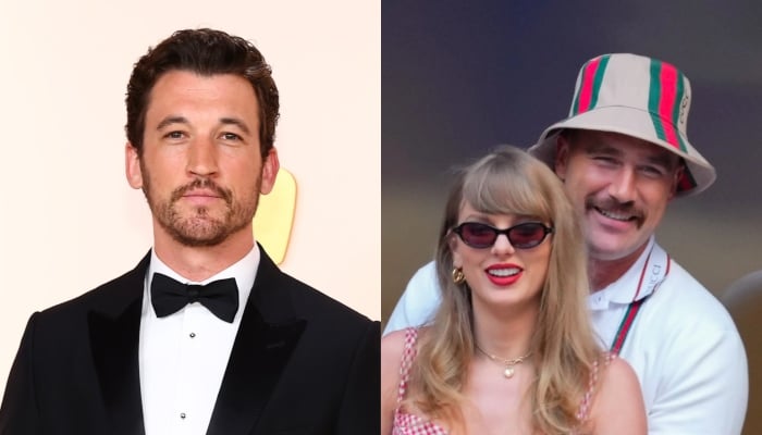 Photo: Miles Teller answers rare query about Taylor Swift, Travis Kelces wedding plans