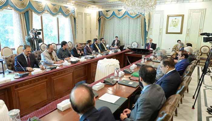 MQM-Pakistan delegation calls on PM Shehbaz Sharif in Islamabad on November 6, 2025. — APP